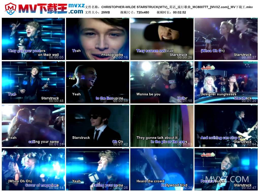 CHRISTOPHER-WILDE STARSTRUCK(MTV)_英语_流行歌曲_MC800777
